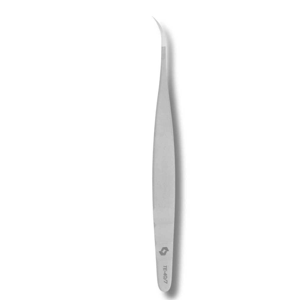 Staleks Pro Profesjonalna Pęseta do Rzęs EXPERT 40 TYPE 7 Wygięta 116mm 1 Sztuka