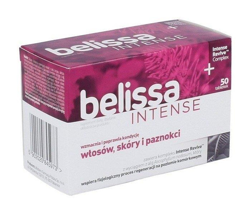 Belissa Intense Strengthens Hair Skin Nails 50 Tablets