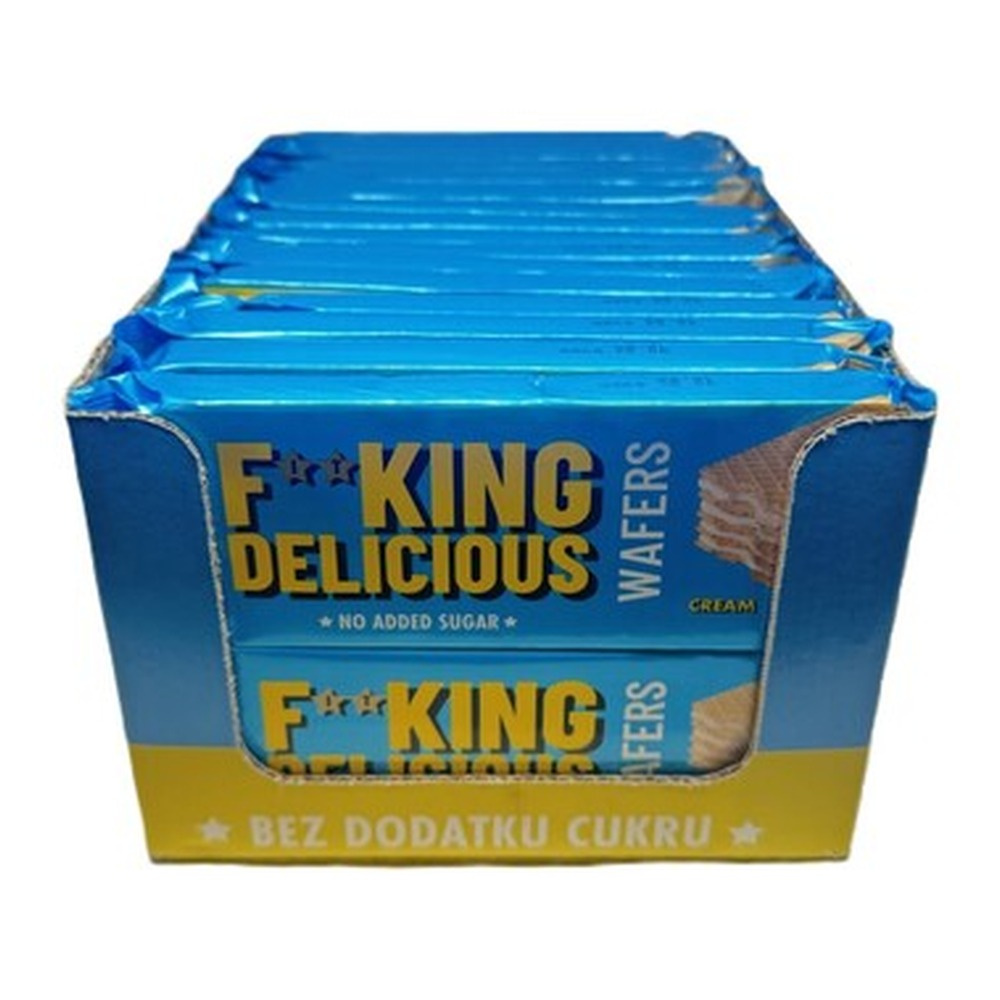 Allnutrition Fitking Delicious Wafers, Cream 32 x 80g