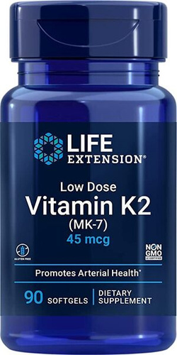 Life Extension Witamina K2 MK-7 45mcg Suplement na Serce 90 Kapsułek