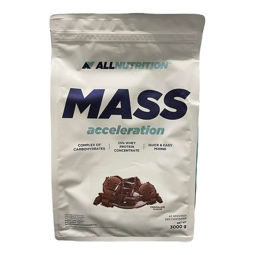 Allnutrition Mass Acceleration Chocolate Kompleks Węglowodanowo - Proteinowy 3000g