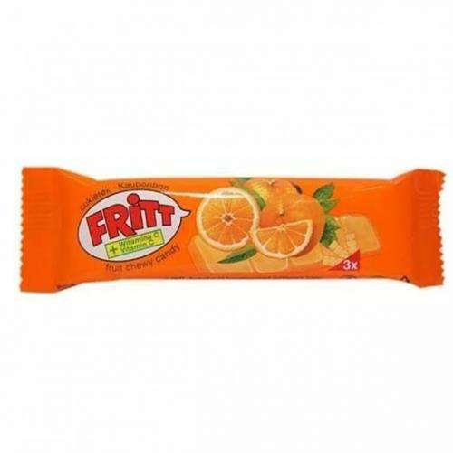 Fritt Cukierek Rozpuszczalny do Żucia z Witaminą C o Smaku Pomarańczy 1 Sztuka