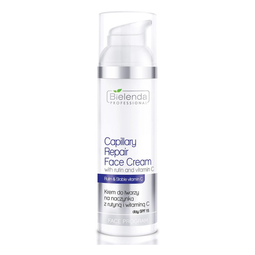 Bielenda Professional Face Program Krem do Twarzy z Rutyną i Witaminą C SPF15 dla Skóry Naczynkowej 100ml