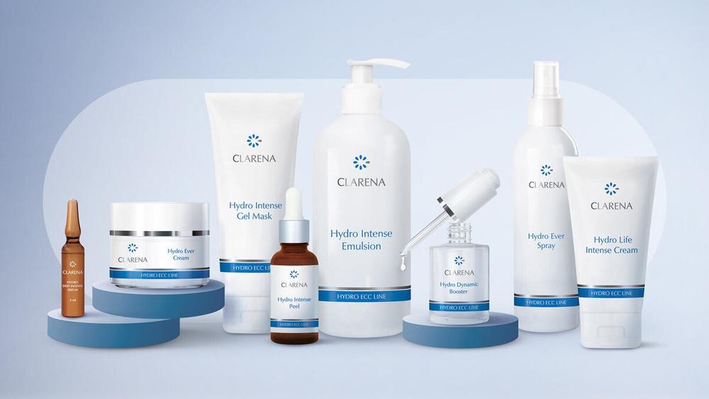 Clarena Hydro ECC Line Dynamic Light Booster Intensive Moisturizing for All Skin Types 30ml