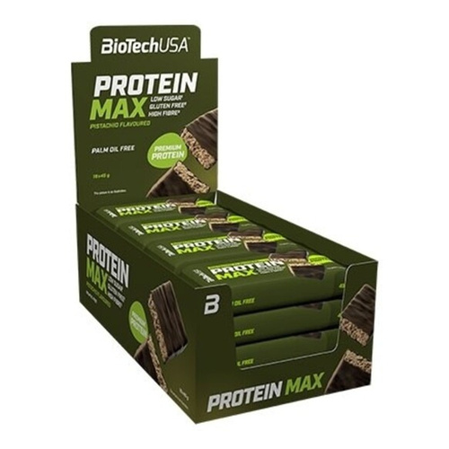 BioTechUSA Protein Max Bar, Pistachio 16 x 45g