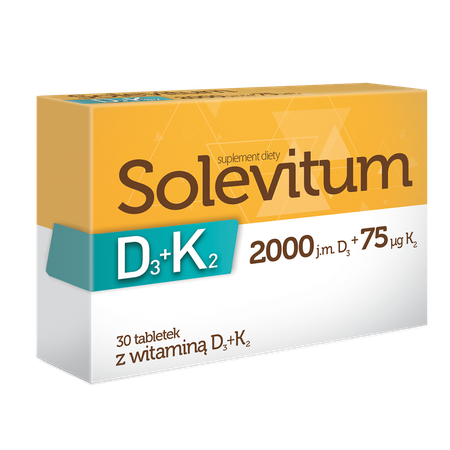 Solevitum D3 K2 Supplement for Your Daily Diet 30 Tablets