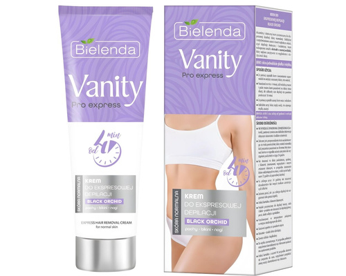 Bielenda Vanity Pro Express do Ekspresowej Depilacji z Czarną Orchideą dla Skóra Normalnej 75ml Best Before 31.03.26
