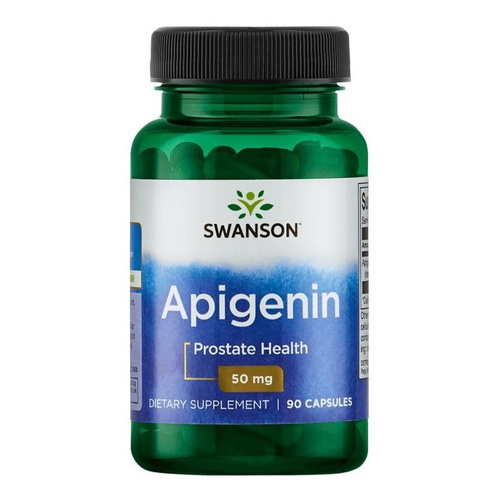 Swanson Apigenin 50mg Wspiera Zdrowie Układu Nerwowego i Prostaty 90 Kapsułek