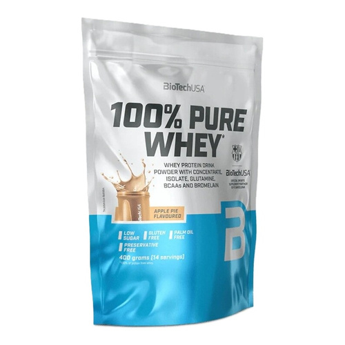 BioTechUSA 100% Pure Whey Protein Powder Apple Pie 400g