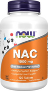 Now Foods NAC 1000mg 120 Tabletek