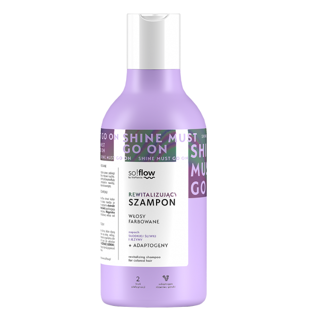 So!Flow Szampon Rewitalizujący i Nawilżający dla Włosów Farbowanych o Zapachu Jeżyny i Śliwki 400ml