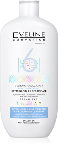 Eveline 6 Ceramids Deeply Moisturizing Emollient Body Cream 350ml