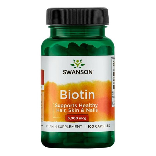 Swanson Biotin 5000mcg 100 Capsules