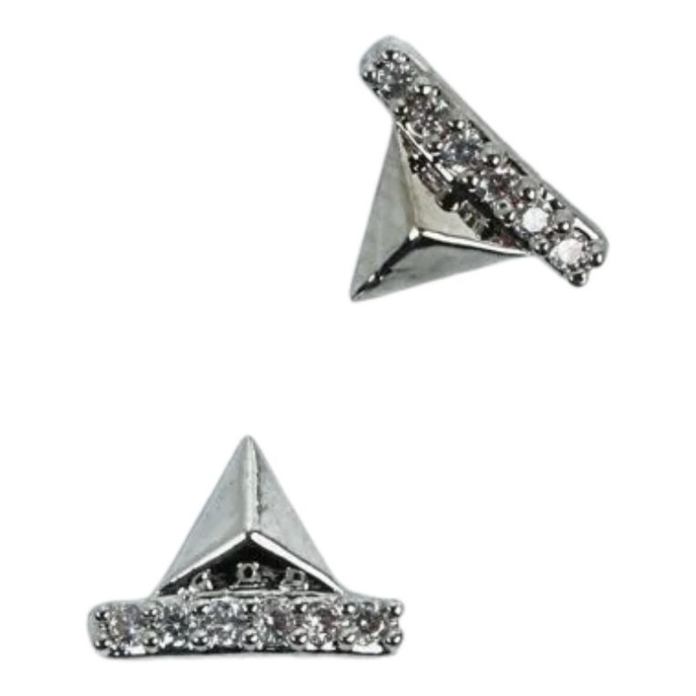 Semilac 783 Nail Decoration Silver Pyramids 2pcs