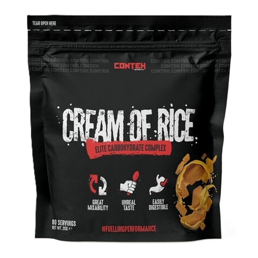Conteh Sports Cream of Rice Sports Carbohydrate Meal, Custard Cream 2000g