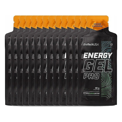 BioTechUSA Energy Gel Pro Orange Energy Gel for Endurance 12 x 40g