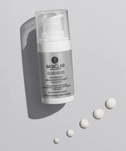 BasicLab Dermocosmetics Complementis Peptydowy Regenerujący Krem pod Oczy 15ml