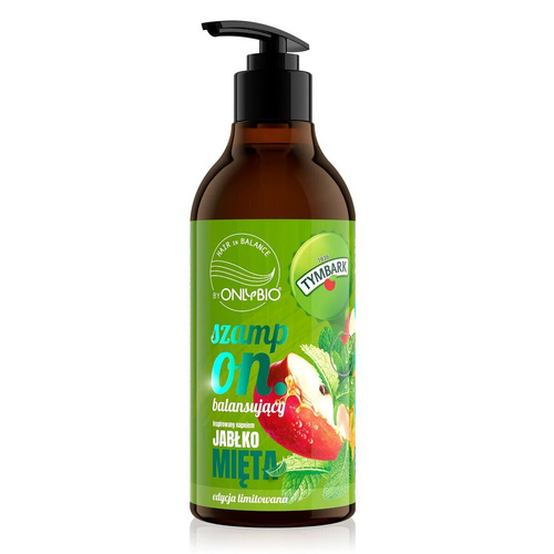 OnlyBio Hair in Balance x Tymbark Edycja Limitowana Balansujący Szampon Jabłko-Mięta 400ml