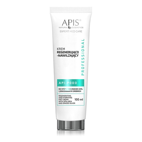 Apis Professional Api Podo Regenerating and Hydrating Feet Cream with 20% Urea and Ionized Silver 100ml