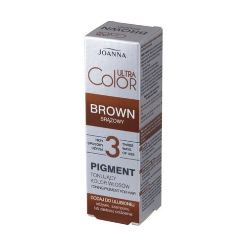 Joanna Ultra Color 3 Brązowy Pigment Tonujący Podkreślający i Odświeżający Kolor Włosów Naturalnych i Farbowanych 100ml