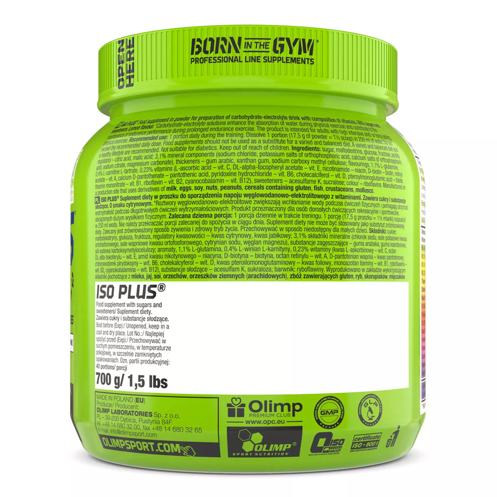 Olimp Iso Plus Orange 700g