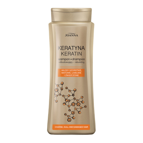Joanna Keratin Szampon Odbudowujący dla Włosów Zniszczonych i Matowych 400ml