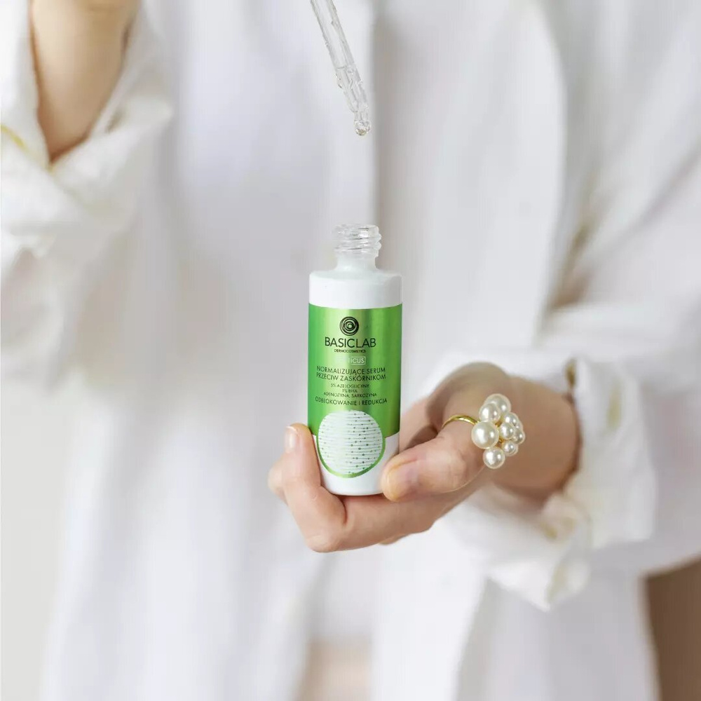 BasicLab Normalizing Anti-Blackhead Serum with 5% Azeloglycine and 1% BHA for Problematic Skin 30ml