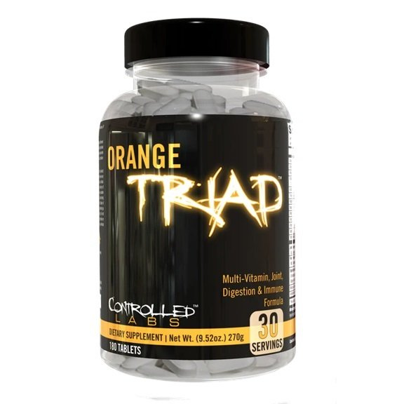 Controlled Labs Orange Triad Multivitamin for Joint Digestion and Immune Support 180 Tablets