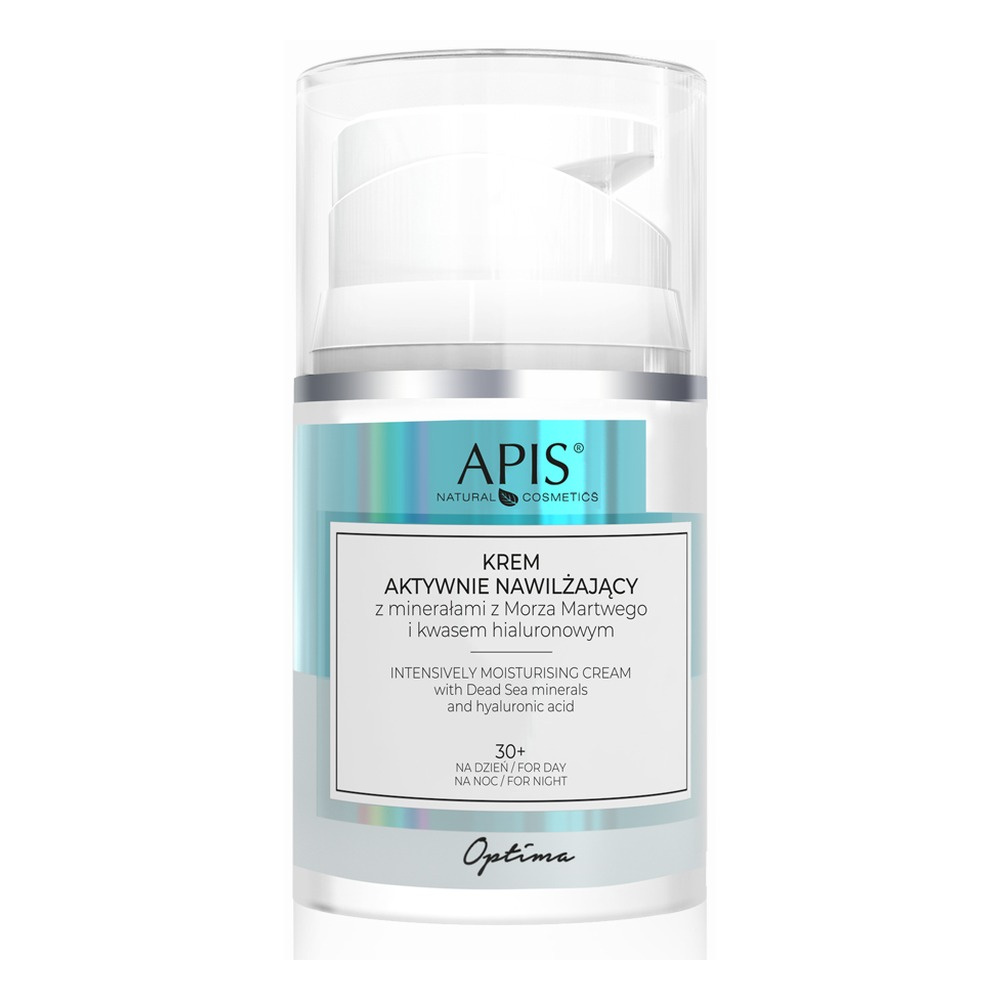 Apis Optima Actively Moisturizing Cream with Dead Sea Minerals and Hyaluronic Acid 30+ for All Skin Types 50ml