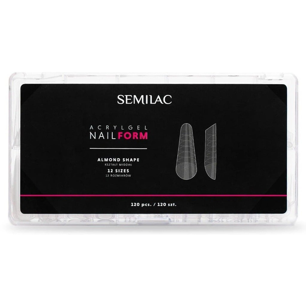 Semilac Acrylgel Formy do Paznokci Almond 120 szt