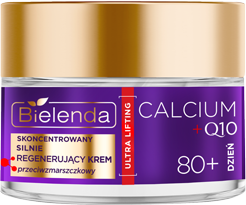 Bielenda Calcium + Q10 Skoncentrowany Silnie Regenerujący Krem Przeciwzmarszczkowy 80+ na Dzień 50ml Best Before 31.10.26