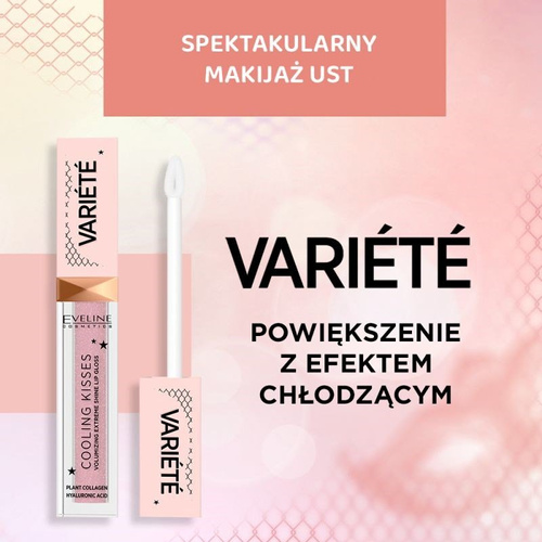 Eveline Variete Cooling Kisses Lip Gloss Enlarging Lips No.06 Amazing Kiss 6.8ml