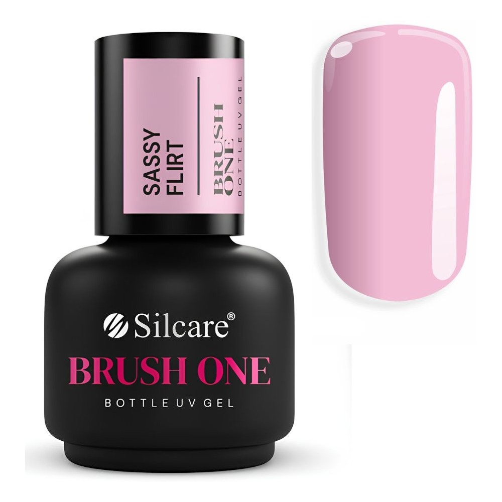 Silcare Brush One Bottle Gel Builder Nail Gel Sassy Flirt 15g