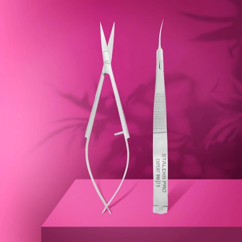 Staleks Pro Expert 90 Type 1 Micro Cuticle Scissors Manicure And Cosmetology 15mm • SE-90/1 120 mm