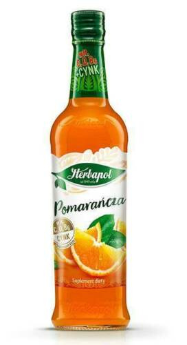 Herbapol Syrop o Smaku Pomarańczowym z Witaminą D 420ml
