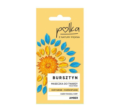 POLKA Bursztyn, maseczka do twarzy, odżywienie + rozświetlenie, 8ml