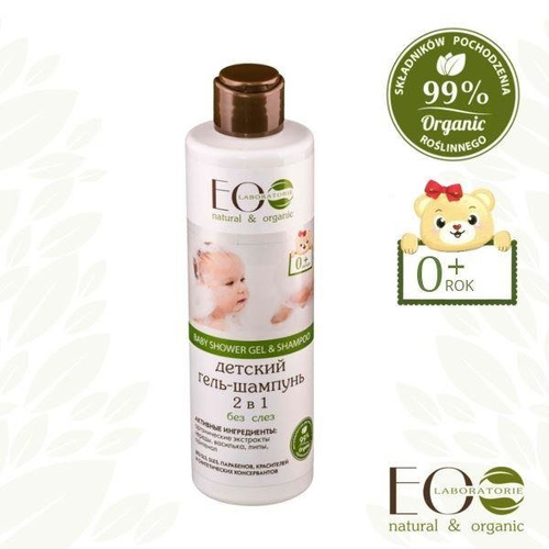 ECO LABORATORIE Baby care-shower Gel&hair shampoo baby0+ NO SLS/synthetic, 250ml