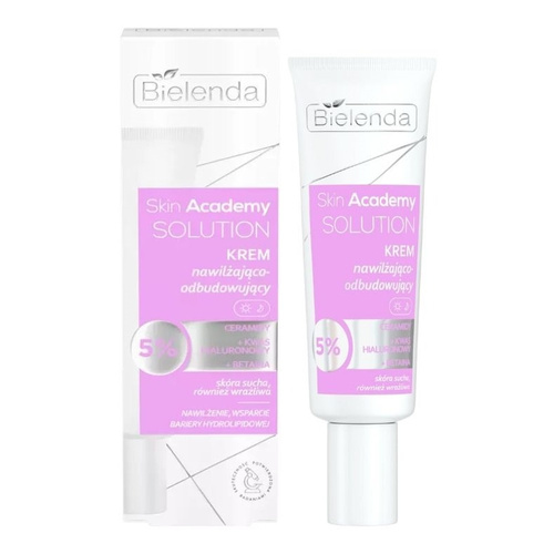 Bielenda Skin Academy Solutions Moisturizing - Regenerating Cream 5% Ceramides with Hyaluronic Acid and Betaine for Dry and Sensitive Skin for Day and Night 50ml