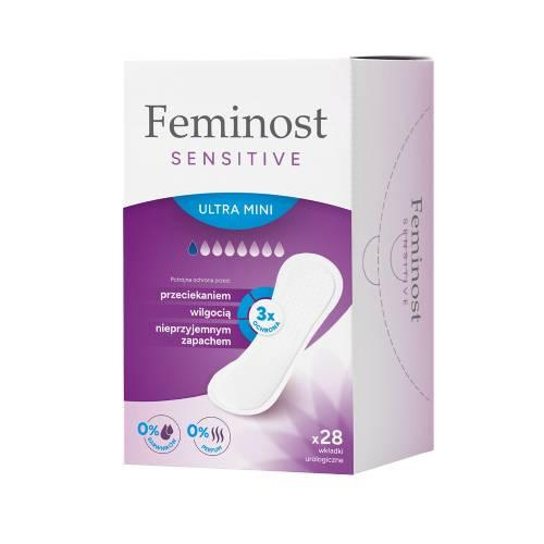 Feminost Sensitive Ultra Mini Urological Pads 28 Pieces