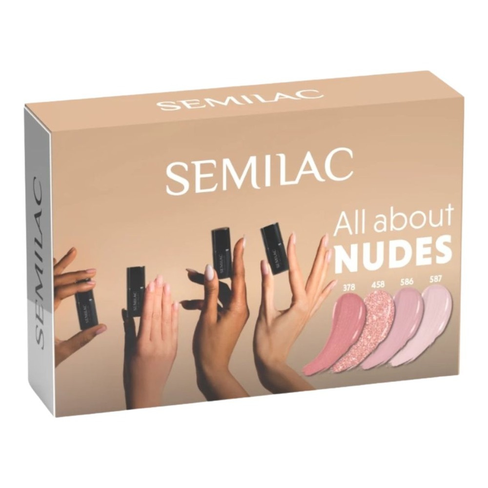 Semilac All About Nudes Hybrid Gel Polish Set 4x7ml
