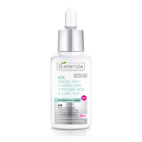 Bielenda Professional Anti-Acne 40% Salicylic Mandelic,Lactic Acid PH2 20+ 30g