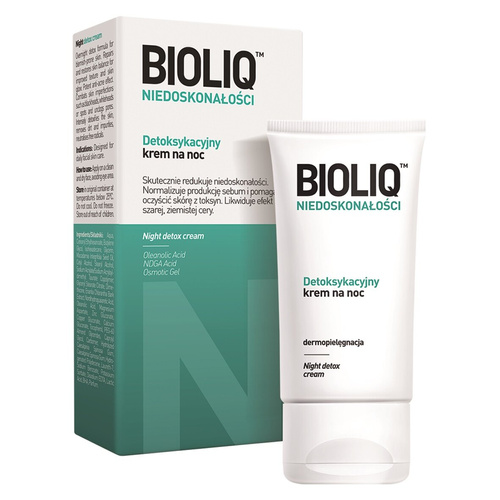 Bioliq Specialist Detoksykacyjny Krem przeciw Niedoskonałościom Skóry na Noc 30ml Best Before 31.01.27