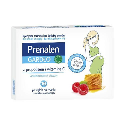 Prenalen Throat Lozenges for Pregnant and Breastfeeding Women 16 Pieces