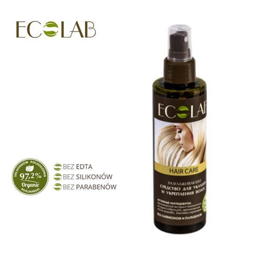 ECO LABORATORIE Spray Wygładzający Do Układania I Wzmocnienia Włosów, 200ml