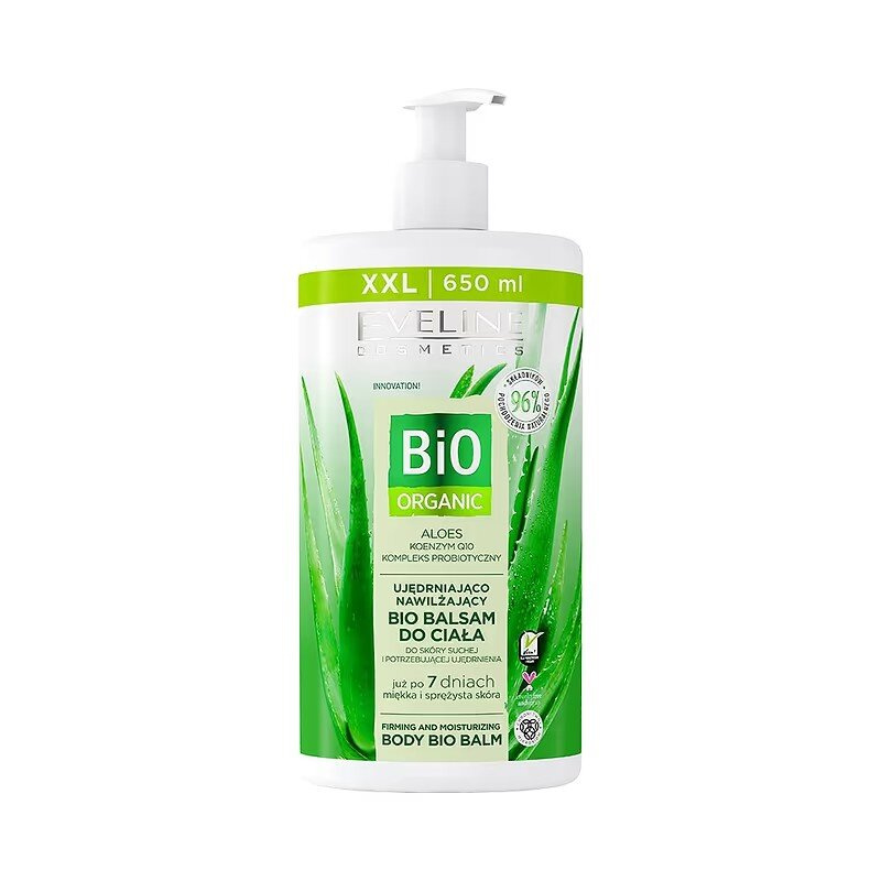 Eveline Bio Organic Firming and Moisturizing Body Bio Balm with Aloe Vera 650ml