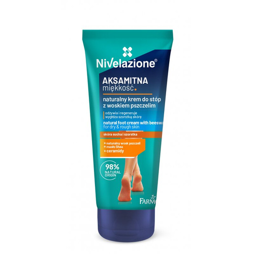 Nivelazione Naturalny Krem do Stóp z Woskiem Pszczelim dla Skóry Suchej i Szorstkiej 75ml