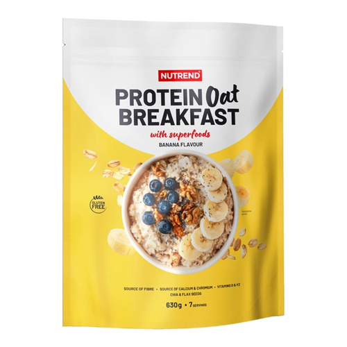 Nutrend Protein Oat Breakfast Banana Protein Oatmeal For a Quick Breakfast 630g