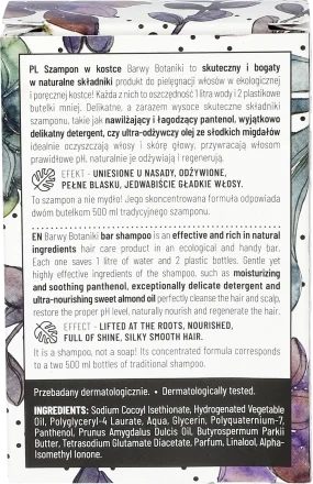 Barwa Barwy Botaniki Odżywczy Szampon do Włosów Normalnych i Suchych w Kostce 100g