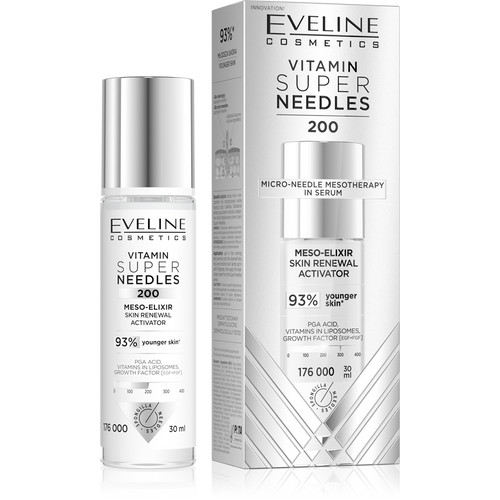 Eveline Super Needles Vitamin 200 Mezo-Eliksir Aktywator Odnowy Skóry 30ml