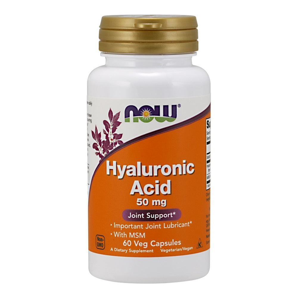 Hyaluronic Acid with MSM, 50mg - 60 vcaps